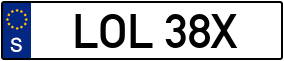 Trailer License Plate